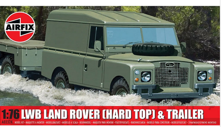 Airfix Lwb Land Rover (hard Top) With Trailer