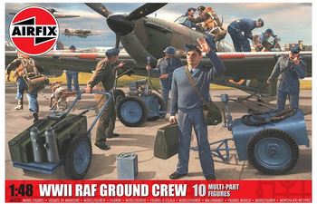 Airfix 1/48 Sc Ww11 Raf Ground Crew Figure Model Kit