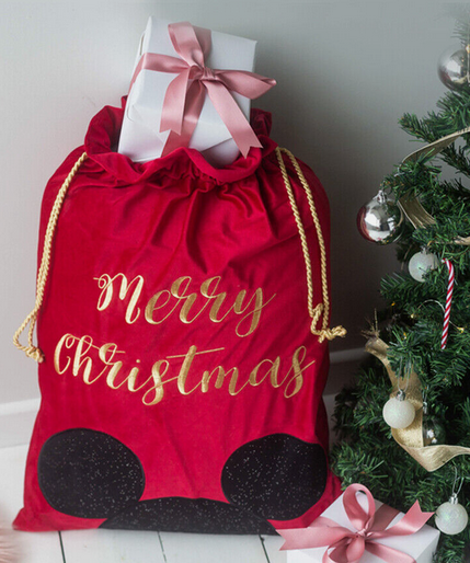 Minnie Velvet Santa Sack