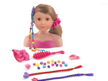 Dolls World Ashley Styling Head Brunett