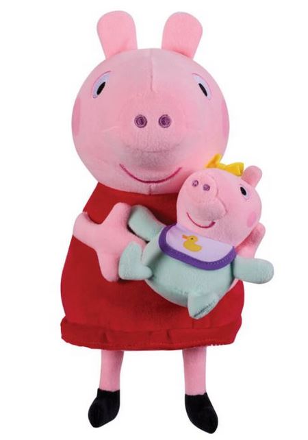 Peppa Pig Cuddling Baby Evie 23cm Plush