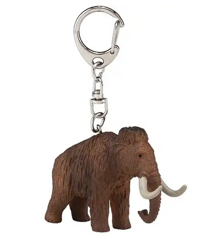 Animal Mojo Dinosaur Wooly Mammoth Keyring