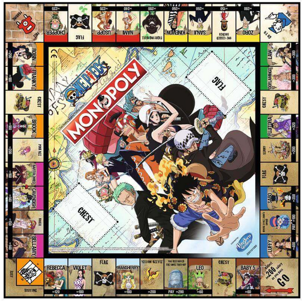 Monopoly One Piece  Board Game Ages:12+