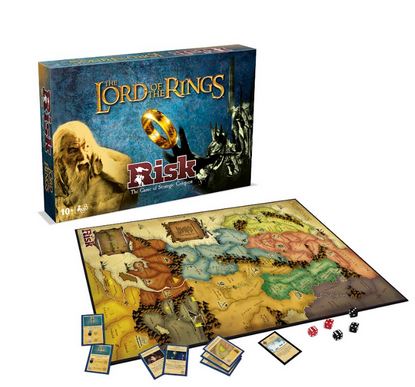 Lord Of The Rings Risk Board Game + Bonus Top Trumps Card Ages:10+