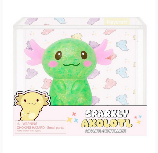 Keycraft - Glitter Axolotl Stretch & Squeeze