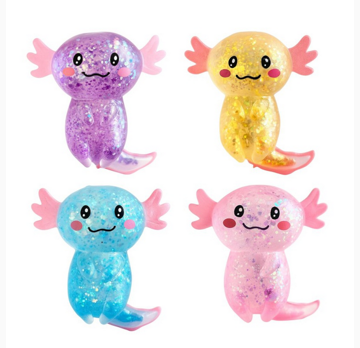Keycraft - Glitter Axolotl Stretch & Squeeze