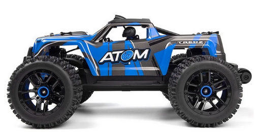 Maverick Atom Rc 2.4ghz Usb Charged Truggy - Blue 1/18 Scale