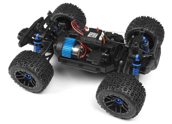 Maverick Atom Rc 2.4ghz Usb Charged Truggy - Blue 1/18 Scale