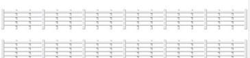 Peco Ratio Lineside Fencing Kits White