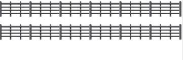 Peco Ratio Lineside Fencing Kits Blk