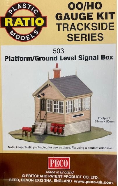 Peco Ratio Platform Ground Level Signal Box 00/ho Scale