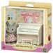 Sylvanian Families Rabbit Sister With Piano Set