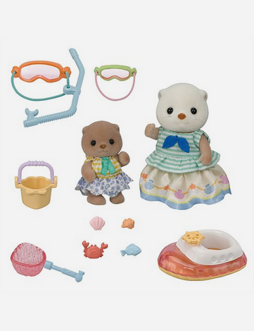 Sylvanian Families Sea Otter Sisters Splashy Snorkel Set 