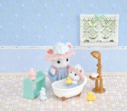 Sylvanina Families Bath Time Bubble Siblings Sf5805