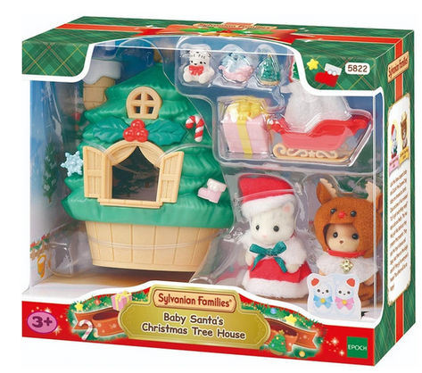 Sylvanian Families Baby Santas Christmas Tree House