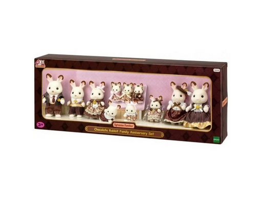 Sylvanian Families Chocolate Rabbit Family Anniversary Set