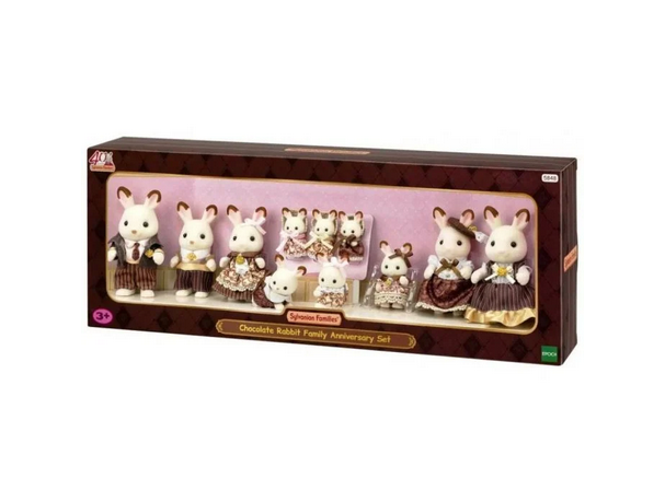 Sylvanian Families Chocolate Rabbit Family Anniversary Set