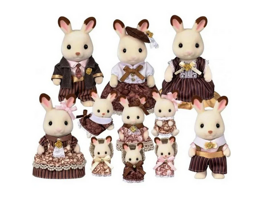 Sylvanian Families Chocolate Rabbit Family Anniversary Set