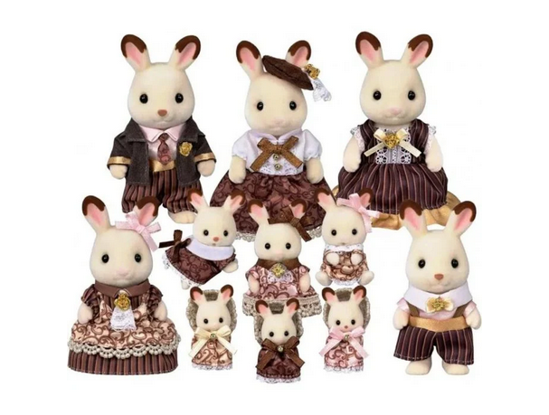 Sylvanian Families Chocolate Rabbit Family Anniversary Set