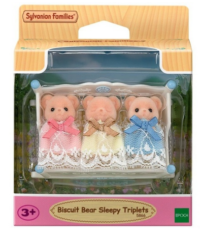 Sylvanian Families - Biscuit Bear Sleepy Triplets