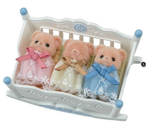 Sylvanian Families - Biscuit Bear Sleepy Triplets