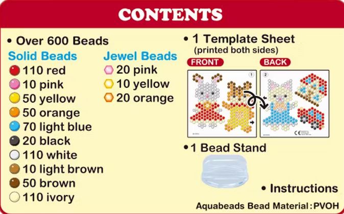 Aquabeads Sylvanian Families Tehem Refill With Over 600 Beads