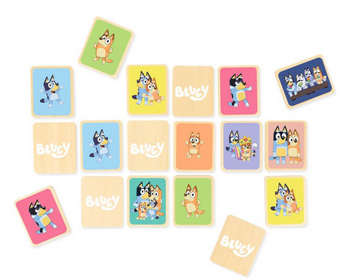 Bluey Wooden Memory Game