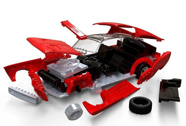 Airfix Quickbuild Ford Mustang Gt 1968 Plastic Model Kit