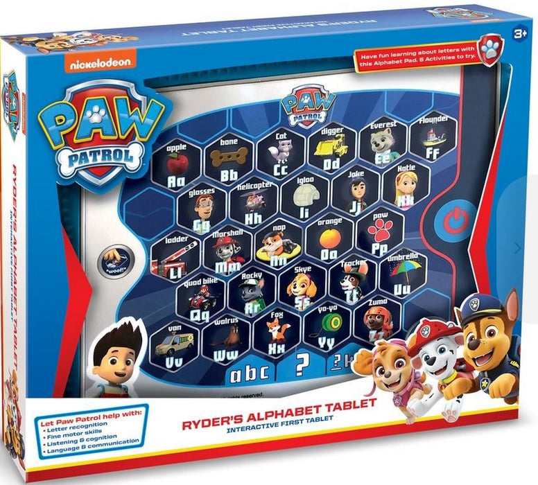Paw Patrol Ryder's Alphabet Tablet Ages:3 Years+