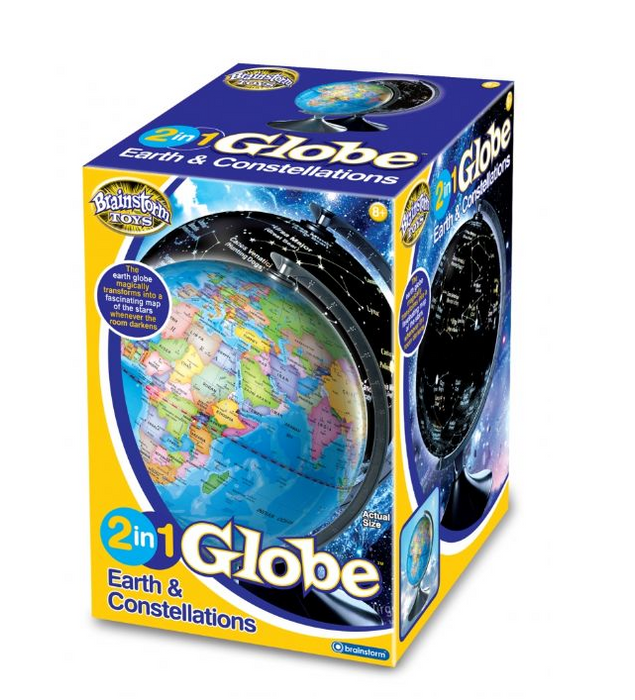 Brainstorm Toys - 2 In 1 Globe Earth & Constellations