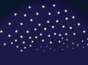 Brainstorm Starry Night Glow In The Dark Stars