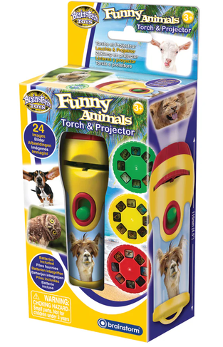Brainstorm Toys - Funny Animals Torch & Projector