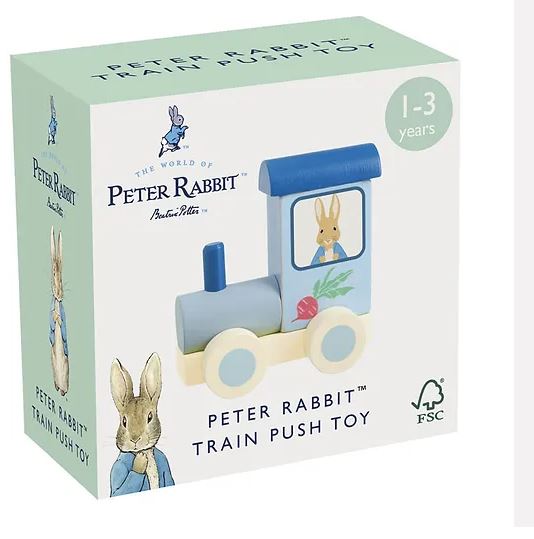 Peter Rabbit Wooden Push Along Train