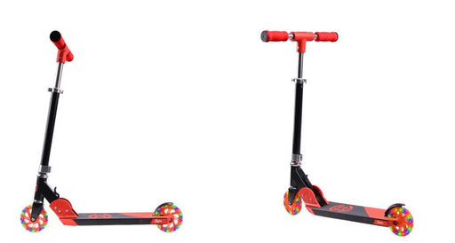 Core Kids Foldy Scooter - Red With Led Wheels