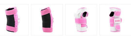 Core Protection Junior Triple Pad Set (x-small:6-10y) - Knee/elbow/wrist Pink