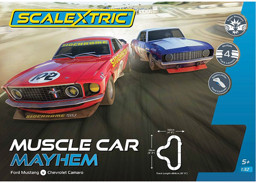 Scalextric 1/32 Muscle Car Mayhem Slot Car Set