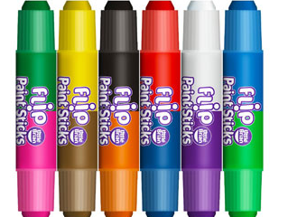 Little Brians Flip Paint Sticks 6 Double Ended