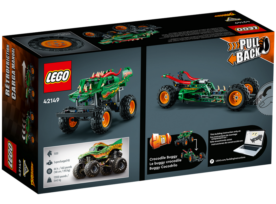 Lego 42149 Technic Monster Jam Dragon