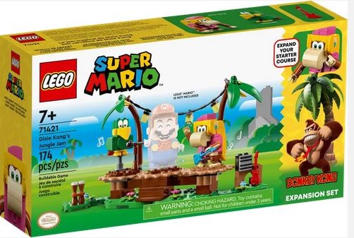 Lego 71421 Super Mario Dixie Kong's Jungle Jam Expansion Set Ages:7+