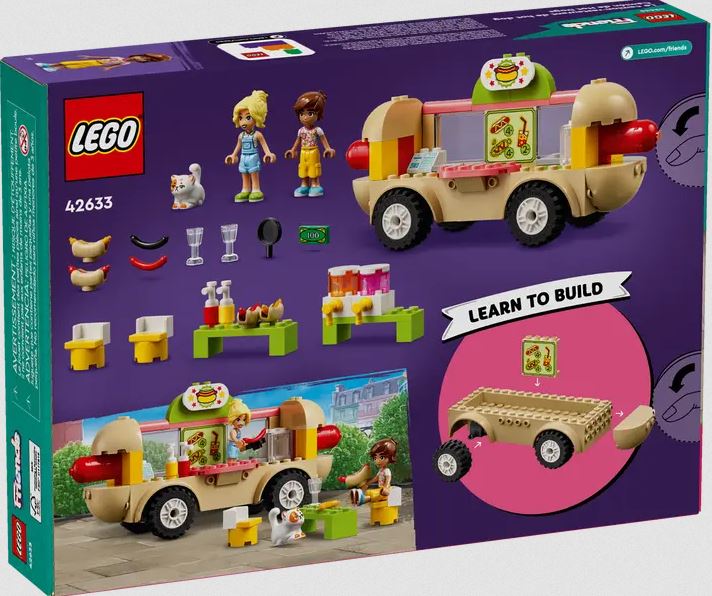 Lego 42633 Friends Hot Dog Food Truck Ages:4+