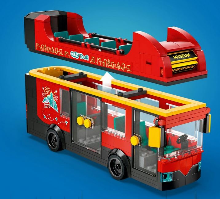 Lego 60407 City Red Double Decker Sightseeing Bus