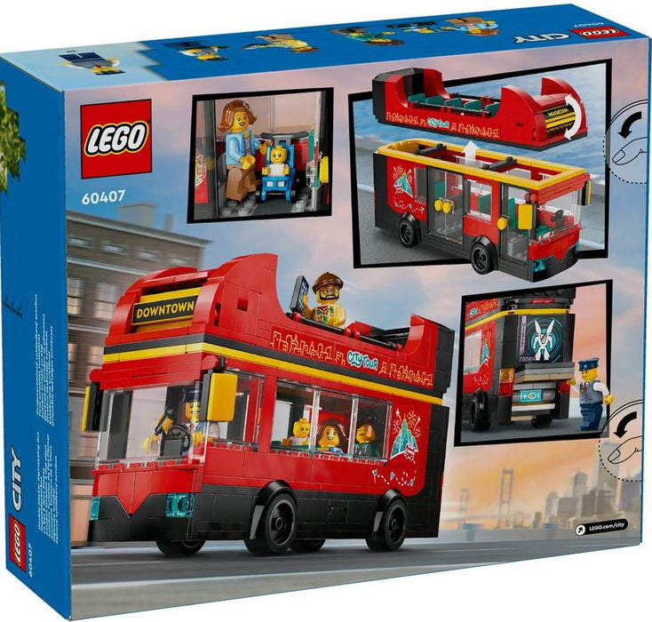 Lego 60407 City Red Double Decker Sightseeing Bus