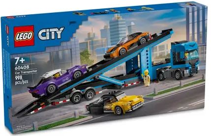 Lego 60408 City Car Transporter Truck With Sports Cars