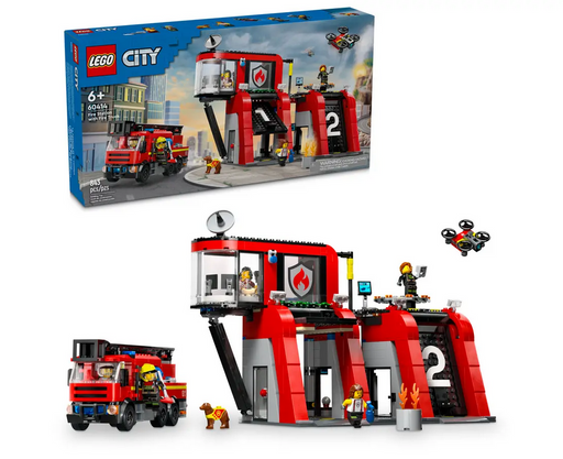 Lego 60414 City Fire Station With Fire Truck