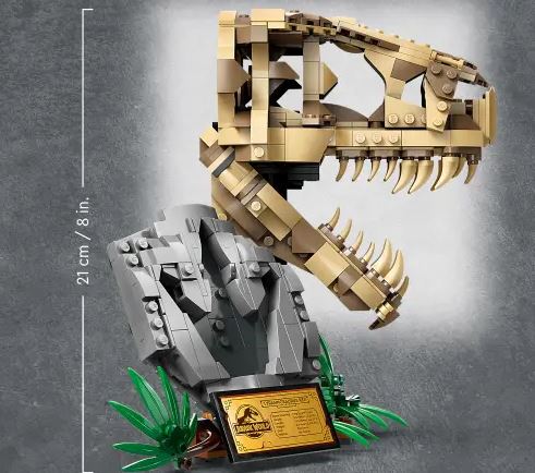 Lego 76964 Jurasic World Dinosaur Fossils T.rex Skull Ages:9+