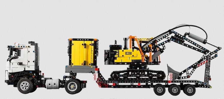 Lego 42175 Volvo Fmx Truck & Ec230 Electric Excavator Technic Ages:10+