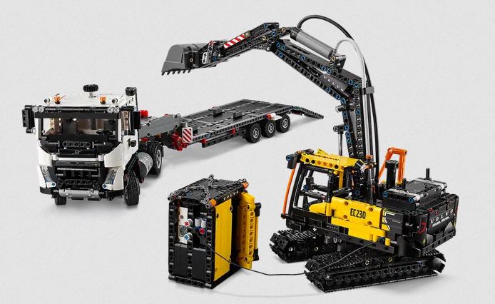 Lego 42175 Volvo Fmx Truck & Ec230 Electric Excavator Technic Ages:10+