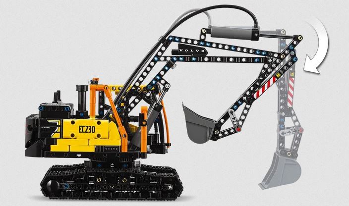 Lego 42175 Volvo Fmx Truck & Ec230 Electric Excavator Technic Ages:10+