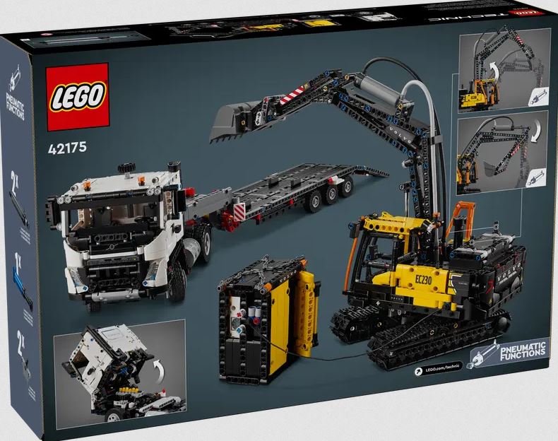 Lego 42175 Volvo Fmx Truck & Ec230 Electric Excavator Technic Ages:10+