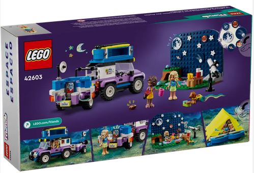 Lego 42603 Friends Space Stargazing Camping Vehicle Ages:7+